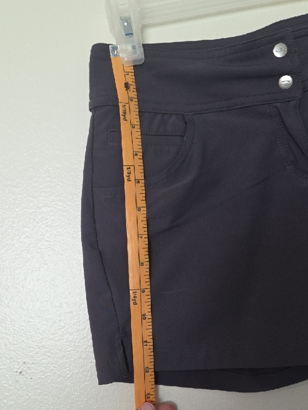 Slazenger Women's High-Waist Charcoal Gray Shorts - Picture 4 of 4